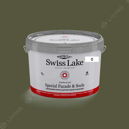 картинка Краска Swiss Lake Special Faсade & Socle цвет chrysolite №2570 от LIVING