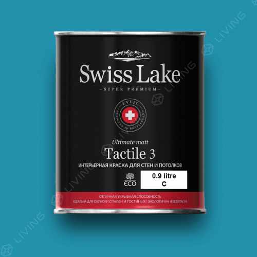 картинка Краска Swiss Lake Tactile 3 цвет Halcyon №2129 от LIVING