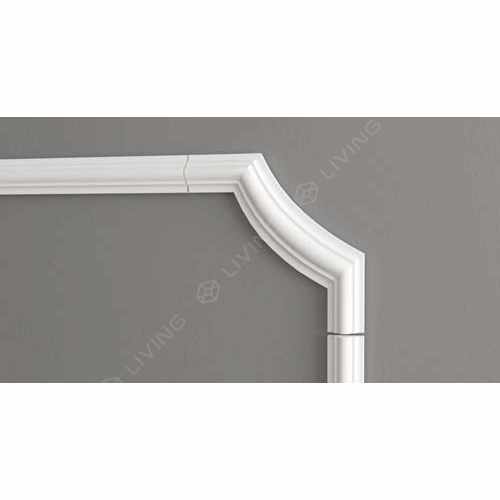 Декоративный уголок Decor-Dizayn, белый, арт. C1-DD002, коллекция DD, 15,7 х 15,7 х 1,9 см Россия