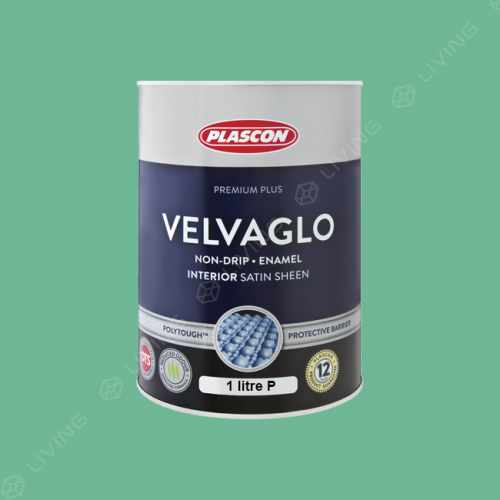 картинка Краска Plascon VELVAGLO WB цвет Wildness Mint арт.G4-B1-3 от LIVING
