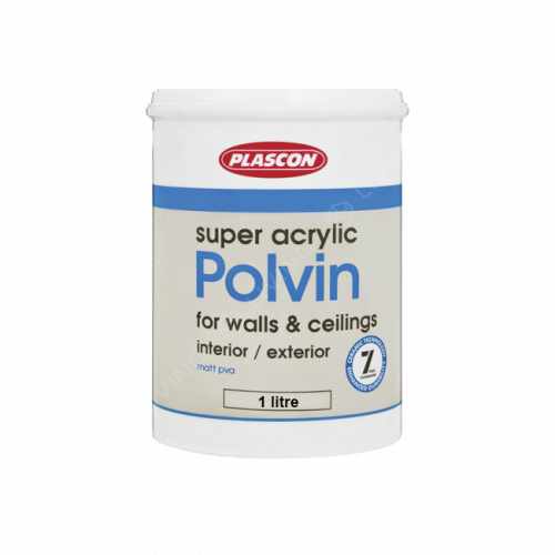 картинка Краска Plascon SUPER ACRYLIC POLVIN white от LIVING