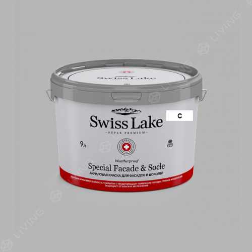 картинка Краска Swiss Lake Special Faсade & Socle цвет pearl blue №2848 от LIVING