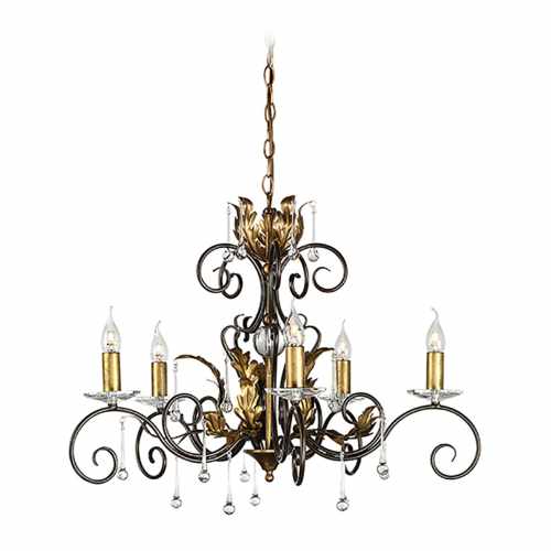 картинка Люстра Elstead Lighting коллекция Amarilli, арт. AML5-BRONZE (золото) от LIVING