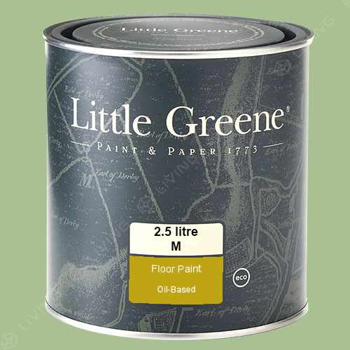 картинка Краска Little Greene Floor Paint цвет Pea Green №91 от LIVING