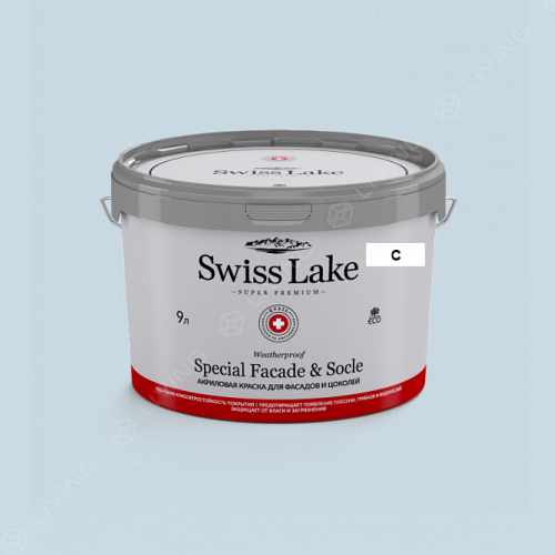 картинка Краска Swiss Lake Special Faсade & Socle цвет BLUE PEARL №2172 от LIVING