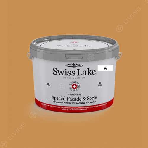 картинка Краска Swiss Lake Special Faсade & Socle цвет amber room №1084 от LIVING