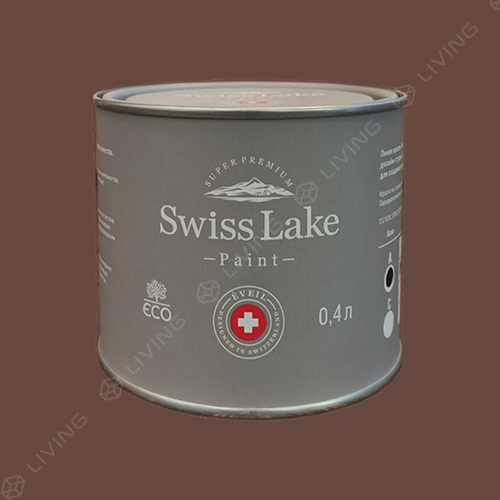 картинка Краска Swiss Lake Wall Comfort 7 цвет deep bronze №676 от LIVING
