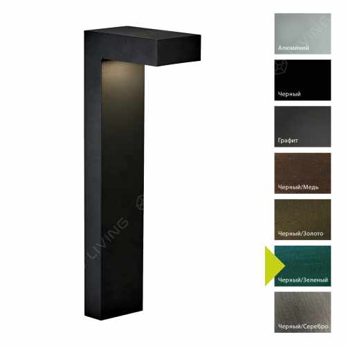 картинка Фонари-пьедесталы Norlys коллекция Asker, арт. 1310BG (черный, зеленый) от LIVING