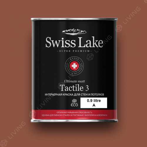 картинка Краска Swiss Lake Tactile 3 цвет Sienna №1489 от LIVING