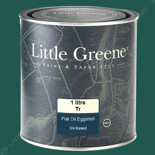 картинка Краска Little Greene Flat Oil Eggshell цвет Mid Azure Green №96 от LIVING