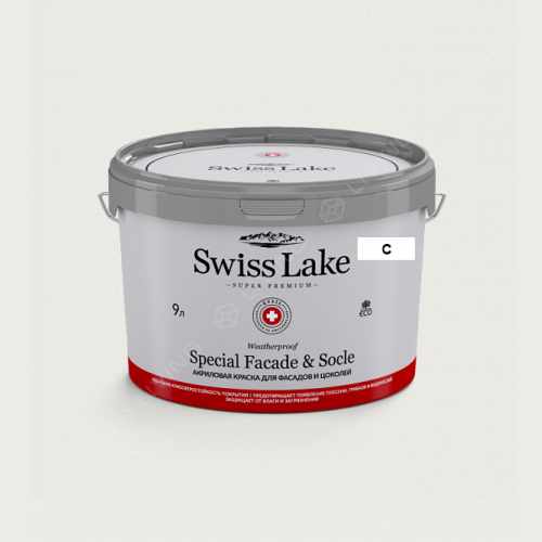 картинка Краска Swiss Lake Special Faсade & Socle цвет pure stream №2742 от LIVING