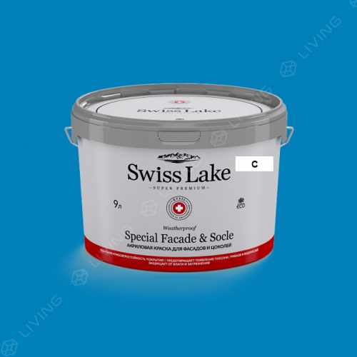картинка Краска Swiss Lake Special Faсade & Socle цвет Safe Dive №2157 от LIVING
