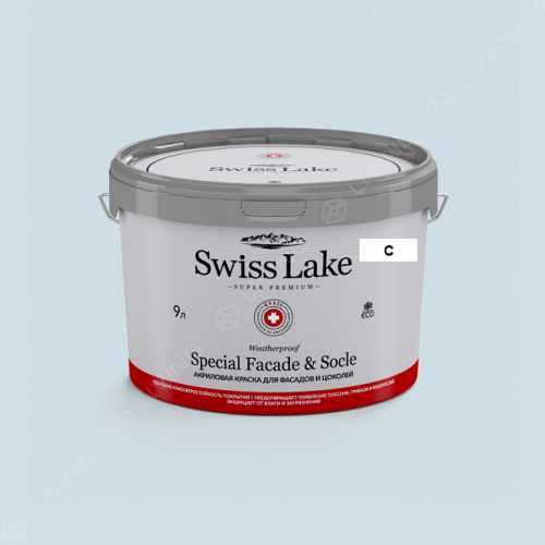 картинка Краска Swiss Lake Special Faсade & Socle цвет blue glow №2171 от LIVING