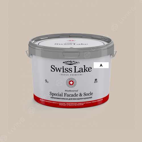картинка Краска Swiss Lake Special Faсade & Socle цвет cool concrete №478 от LIVING
