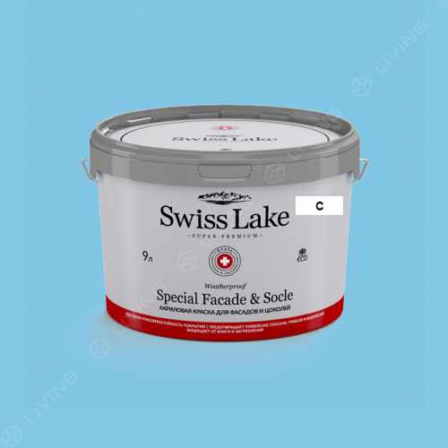 картинка Краска Swiss Lake Special Faсade & Socle цвет regale blue №2141 от LIVING