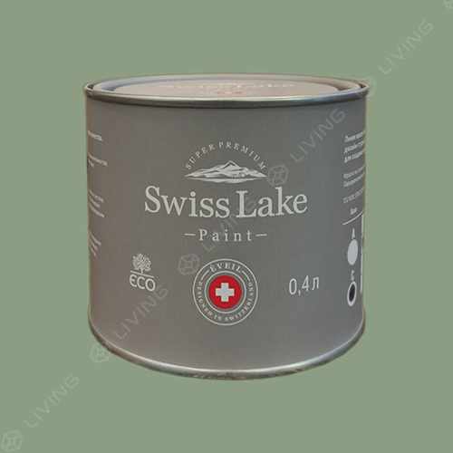 картинка Краска Swiss Lake Wall Comfort 7 цвет Green Curry №2687 от LIVING