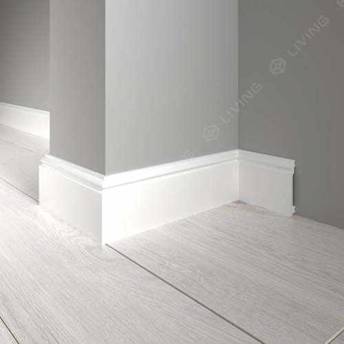 Плинтус Decor-Dizayn, белый, арт. 701-115, коллекция Плинтусы 701, 240 х 10 х 1,6 см. Россия
