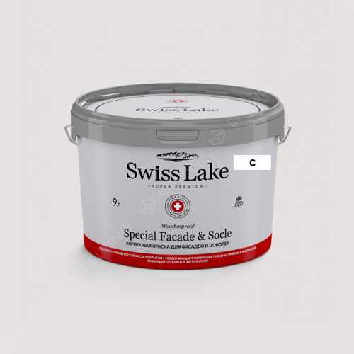 картинка Краска Swiss Lake Special Faсade & Socle цвет harbor gray №3001 от LIVING