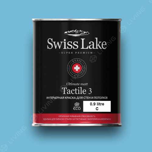 картинка Краска Swiss Lake Tactile 3 цвет freshwater №2135 от LIVING