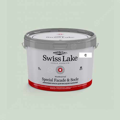 картинка Краска Swiss Lake Special Faсade & Socle цвет green-yellow №2621 от LIVING