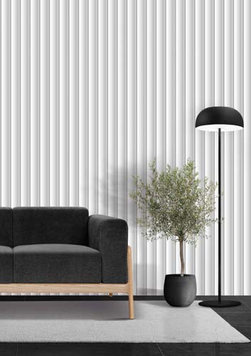 картинка Панель белая HI WOOD, арт. LV141 NP, 11.6 х 1.8 х 270 см от LIVING