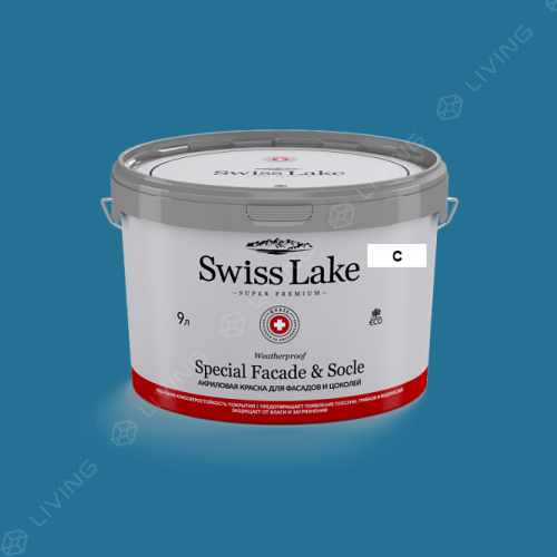 картинка Краска Swiss Lake Special Faсade & Socle цвет marinized №2083 от LIVING