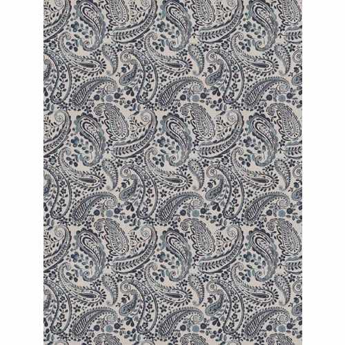 Ткань Fabricut, коллекция: Natural Nuances (5 Books) Indigo, арт. Freehand Paisley/Ocean, Индия