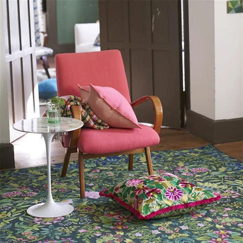 картинка Ковры Designers Guild коллекция 2023, арт. damask emerald от LIVING