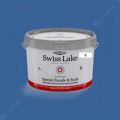 картинка Краска Swiss Lake Special Faсade & Socle цвет pool party №2037 от LIVING