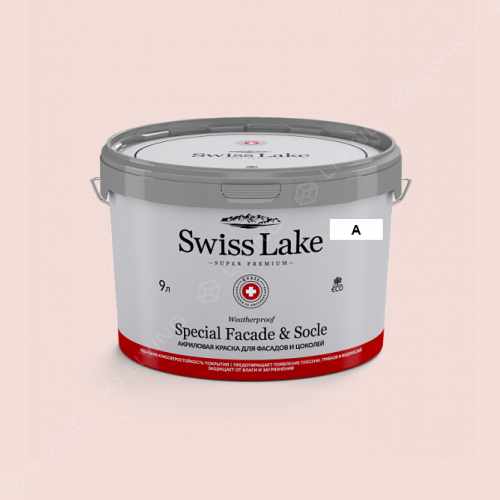 картинка Краска Swiss Lake Special Faсade & Socle цвет porcelain rose №1292 от LIVING