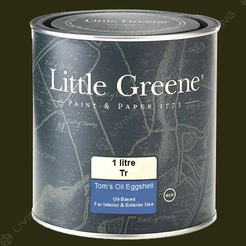 картинка Краска Little Greene Toms Oil Eggshell цвет Invisible Green №56 от LIVING