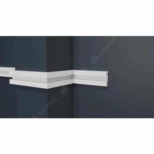 Молдинг Decor-Dizayn, белый, арт. DD637(3m), коллекция Modern, 300 х 3,28 х 1 см Россия
