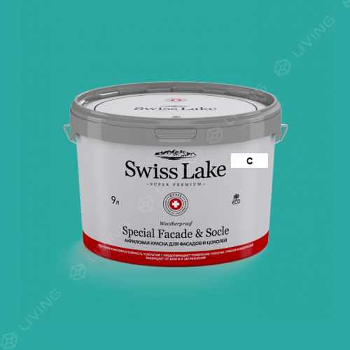 картинка Краска Swiss Lake Special Faсade & Socle цвет Lights at Sea №2415 от LIVING