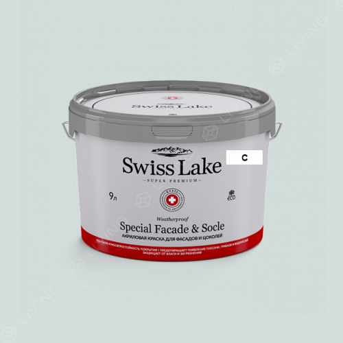 картинка Краска Swiss Lake Special Faсade & Socle цвет Overflowing Spring №2221 от LIVING