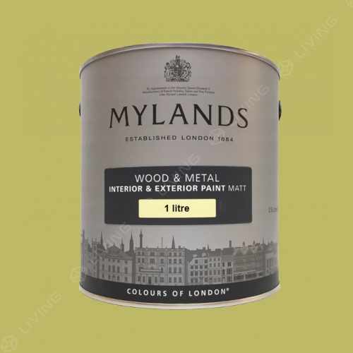 картинка Краска Mylands Wood&metal matt цвет New Lime №149 от LIVING