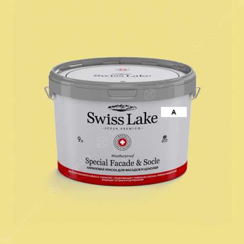 картинка Краска Swiss Lake Special Faсade & Socle цвет fresh lemonade №975 от LIVING