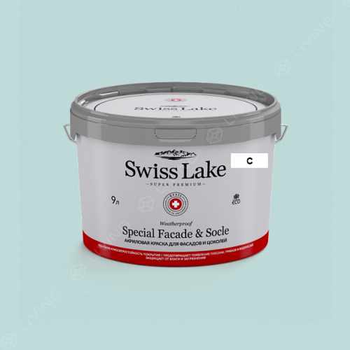 картинка Краска Swiss Lake Special Faсade & Socle цвет GREEN BALLOON №2372 от LIVING