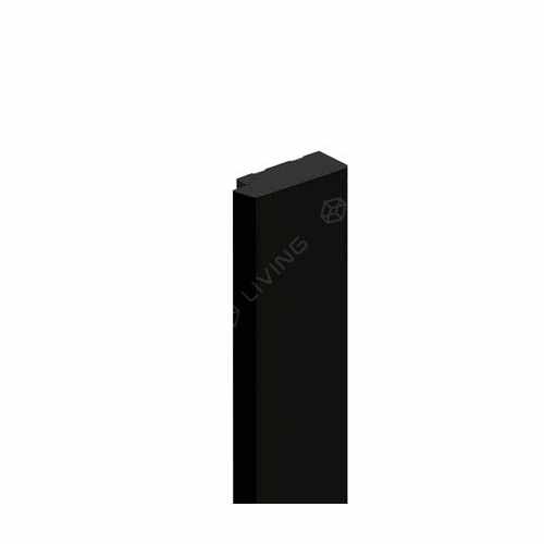 картинка Финишный молдинг черный HI WOOD, арт. LF124B BK, 3.1 х 1.2 х 270 см от LIVING