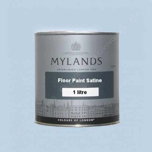 картинка Краска Mylands Floor Paint Satine цвет Morning Blue №32 от LIVING