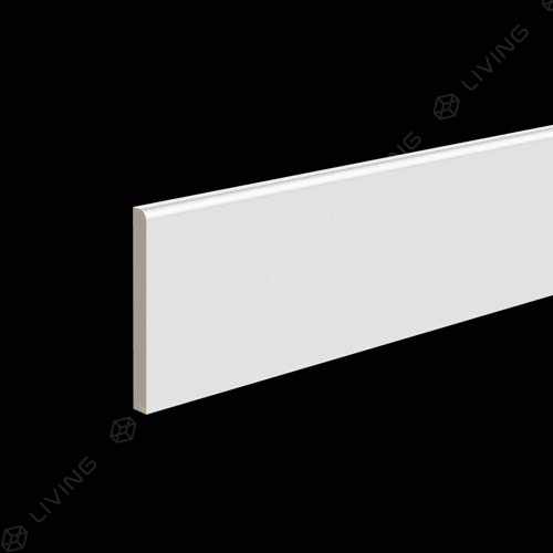 Плинтус Ultrawood, белый, арт. Base 1010 p, (200 х 10 х 1) см Россия