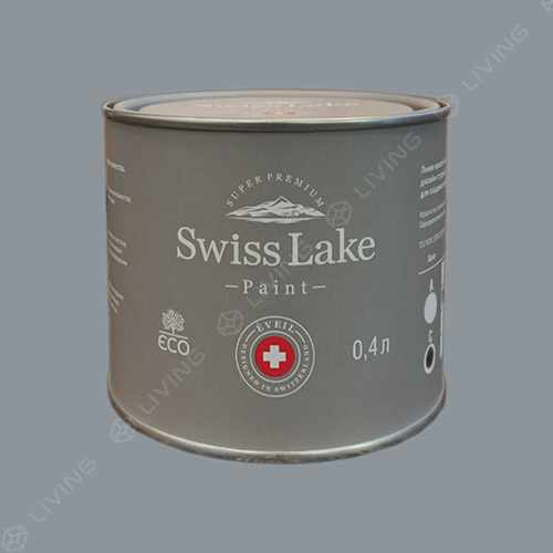 картинка Краска Swiss Lake Wall Comfort 7 цвет quicksilver №2802 от LIVING