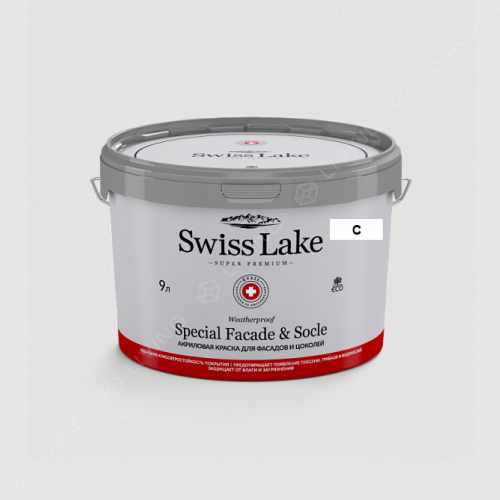 картинка Краска Swiss Lake Special Faсade & Socle цвет Stone Pavilion №2755 от LIVING