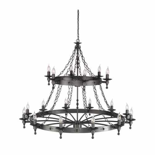 картинка Люстра Elstead Lighting коллекция Warwick, арт. WR18-GRAPHITE (черный) от LIVING