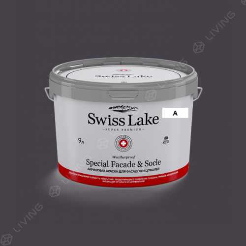 картинка Краска Swiss Lake Special Faсade & Socle цвет BLACK WALNUT №1790 от LIVING