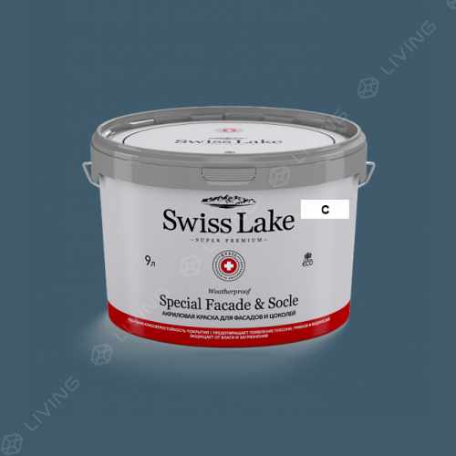 картинка Краска Swiss Lake Special Faсade & Socle цвет Brine №2095 от LIVING