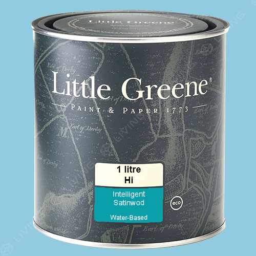 картинка Краска Little Greene Intelligent Satinwood цвет Regency Blue №253 от LIVING