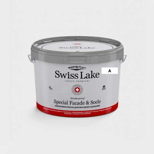 картинка Краска Swiss Lake Special Faсade & Socle цвет arctic ice №23 от LIVING