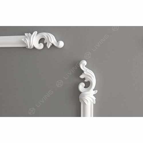 Декоративный элемент Decor-Dizayn, белый, арт. H1-157A LR, коллекция DD, 12,4 х 5,4 х 1,95 см Россия