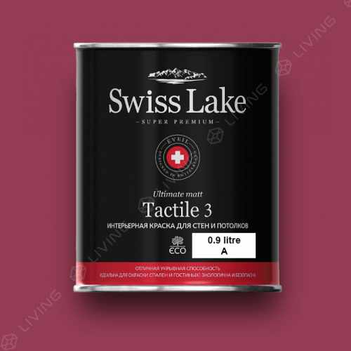 картинка Краска Swiss Lake Tactile 3 цвет merlot №1390 от LIVING