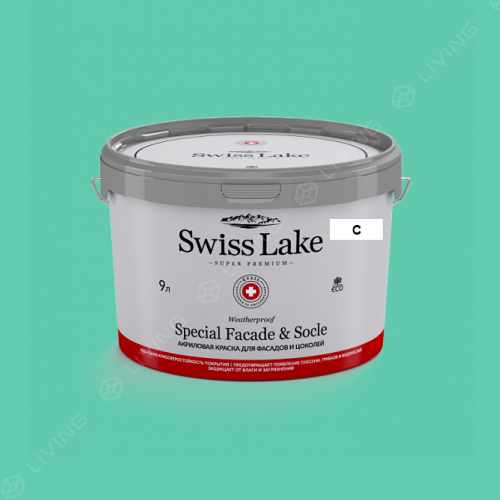 картинка Краска Swiss Lake Special Faсade & Socle цвет cypress №2357 от LIVING
